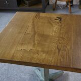 Table bistrot Art déco en chêne massif 1930's