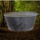 Oval zinc basin or bathtub