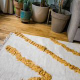 Tapis matieres recycles tournesol 215 x 140