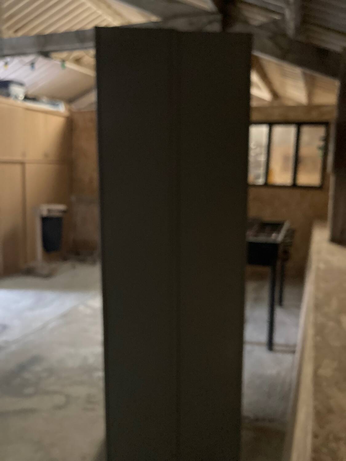 Vintage industrial locker room