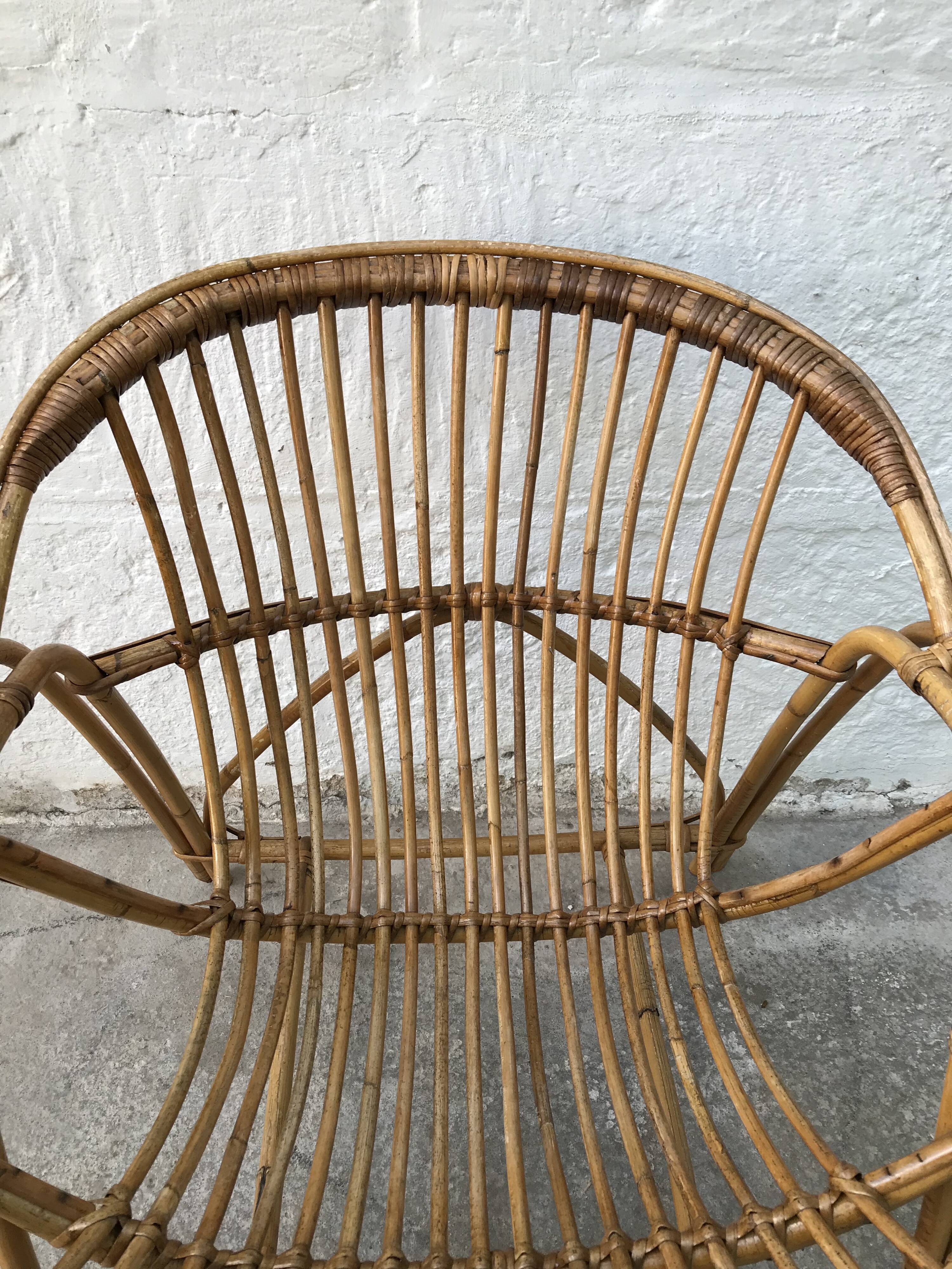 Armchair basket Adult rattan