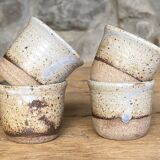 Handmade stoneware coffee set