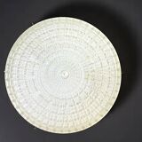 Large gold wall or ceiling flush mount glass light