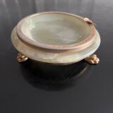 Marble and brass ashtray