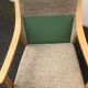 Scandinavian style armchairs blond wood 60s