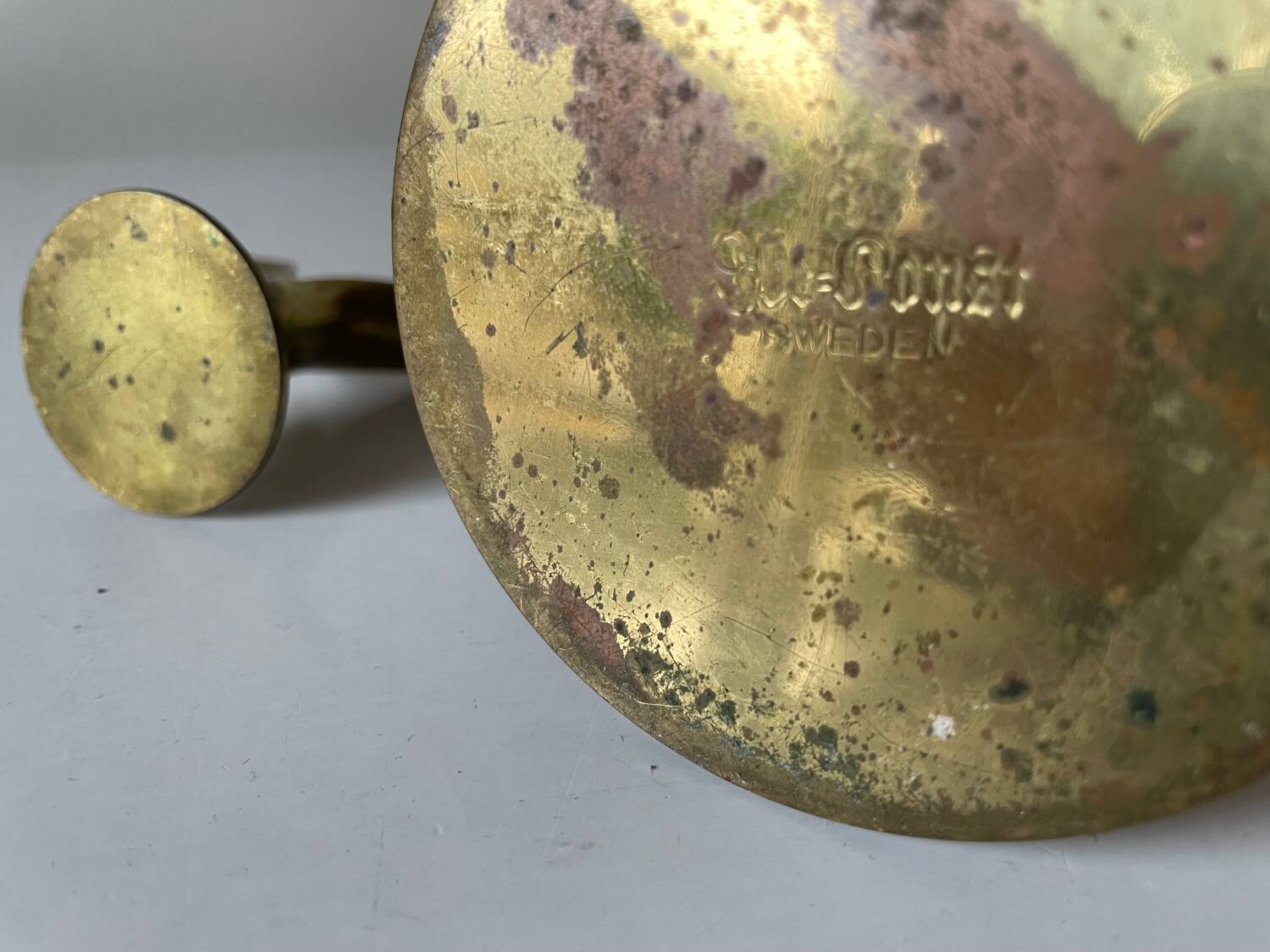 Lot of 2 Lily Design Ivar Alenius Björk Ystad metal candleholders