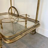 Chariot roulant vintage doré