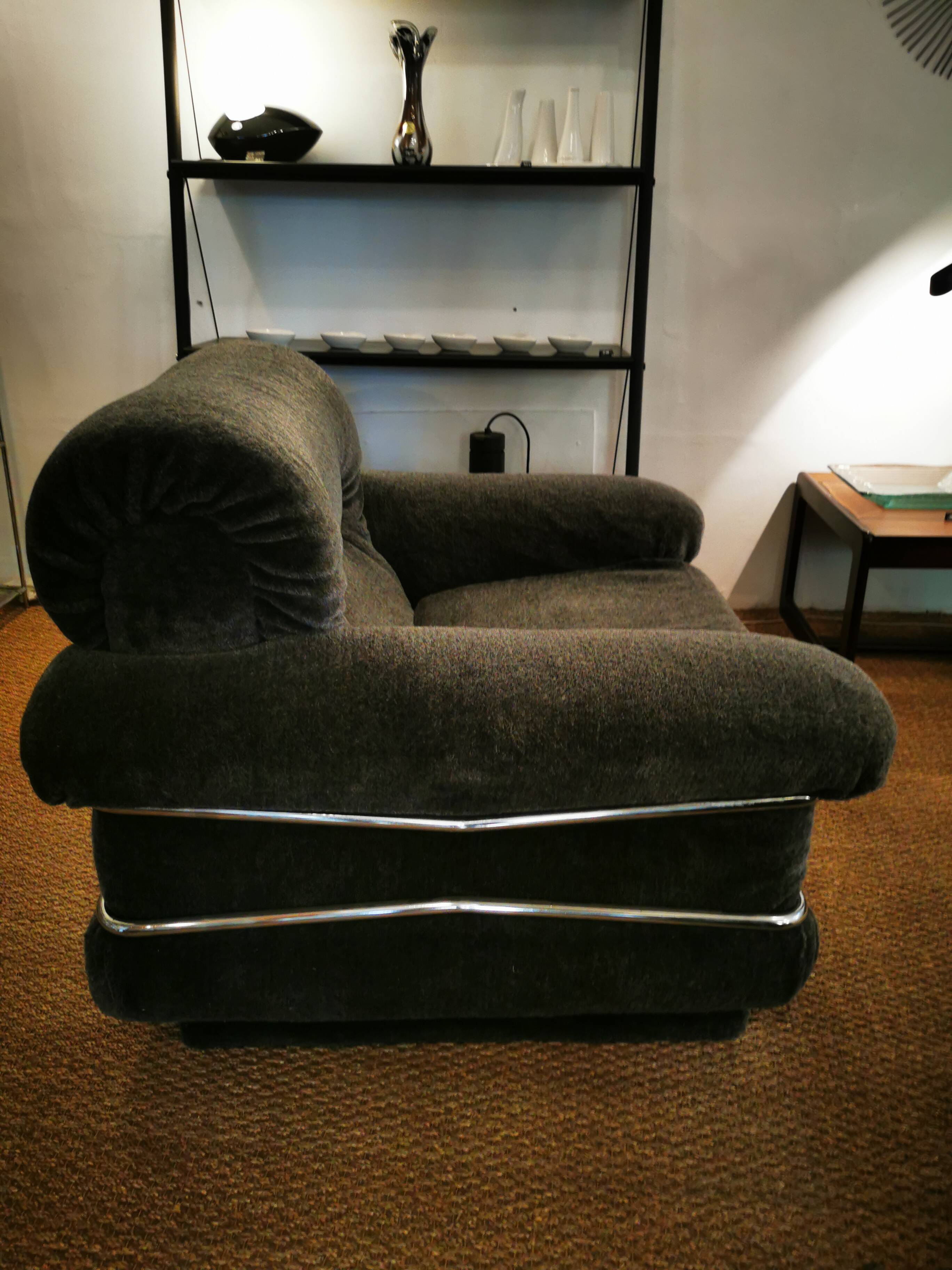 Pair of vintage italian design armchairs from the 70s