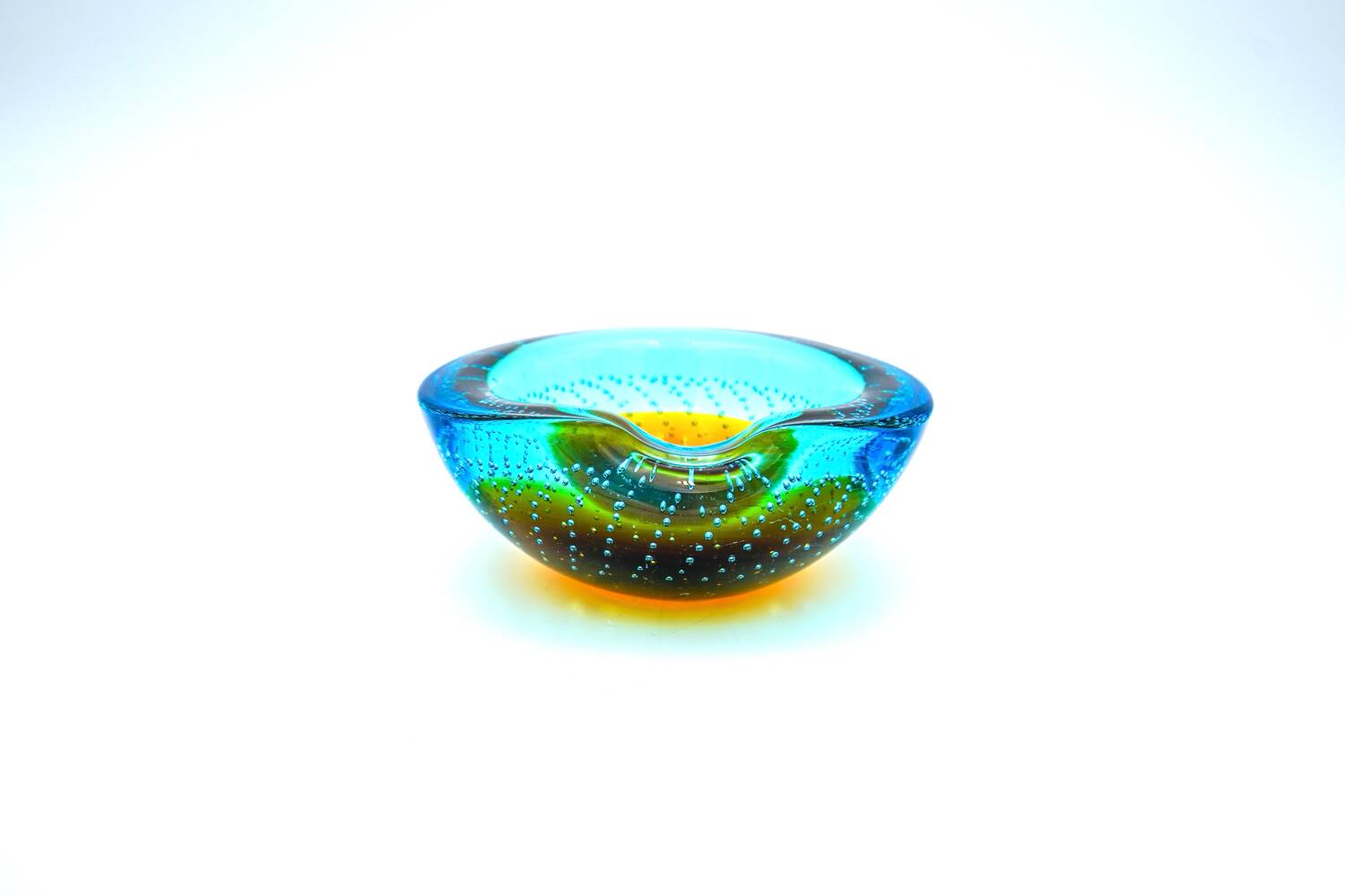 Murano pocket bowl "Sommerso Bullicante" – Galliano Ferro