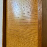 1960s wooden curtain filing cabinet