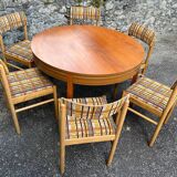 Table + 6 chaises baumann vintage 1970