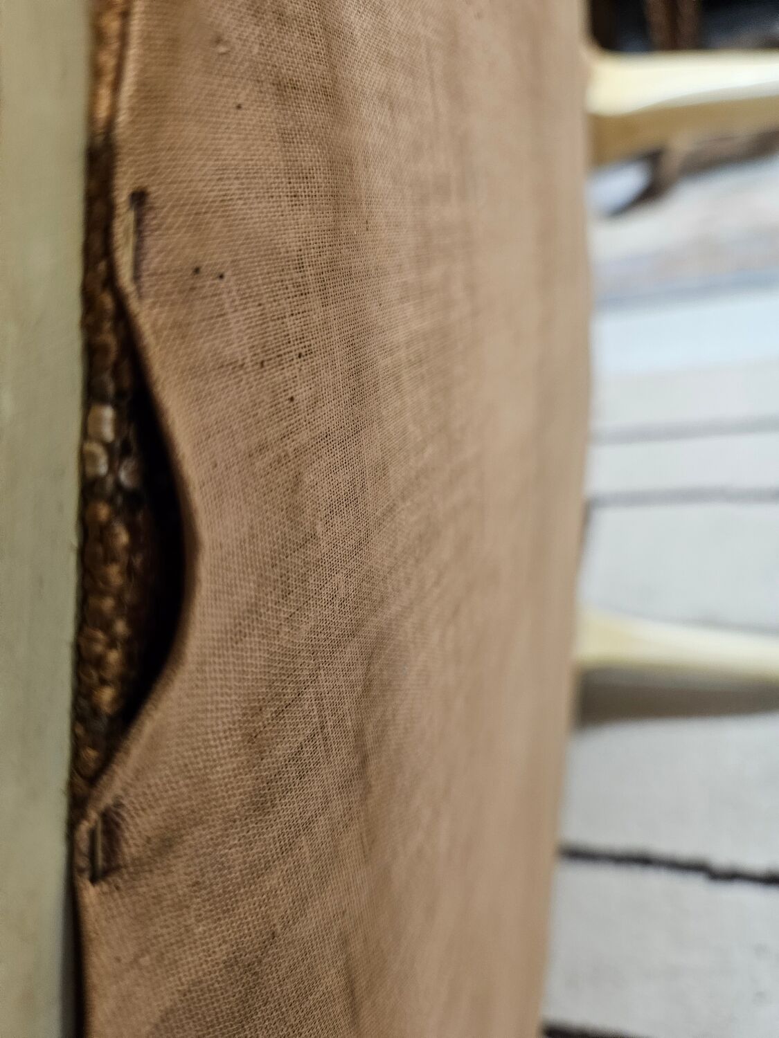 Pair of 1960s silk bergère armchairs
