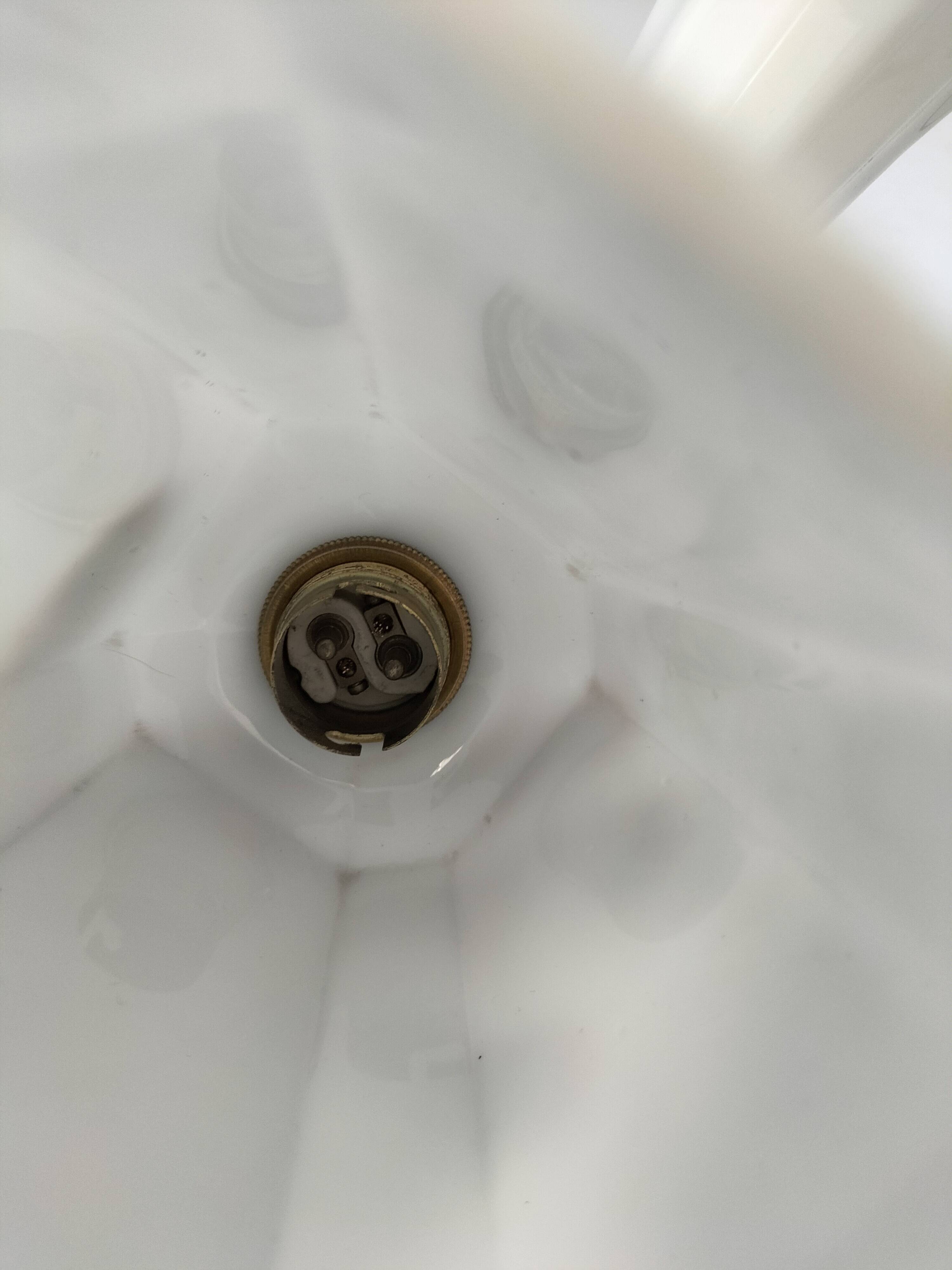 Porcelain and opaline wall light