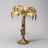 Gold Metal Table Lamp by Hans Kögl circa 1970