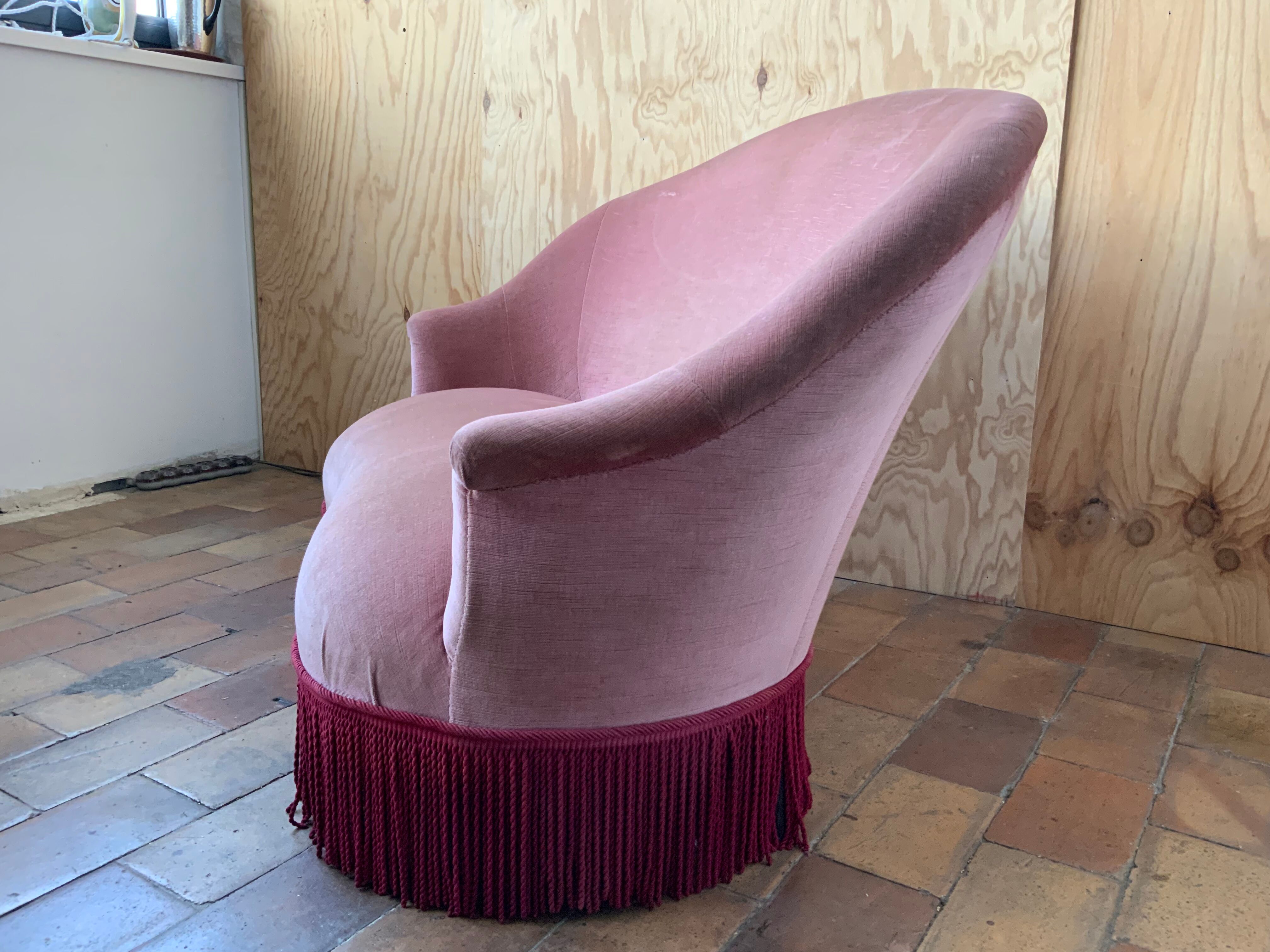 Velvet sofa