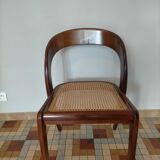 Baumann chairs model Scandinavian gondola wood and canning