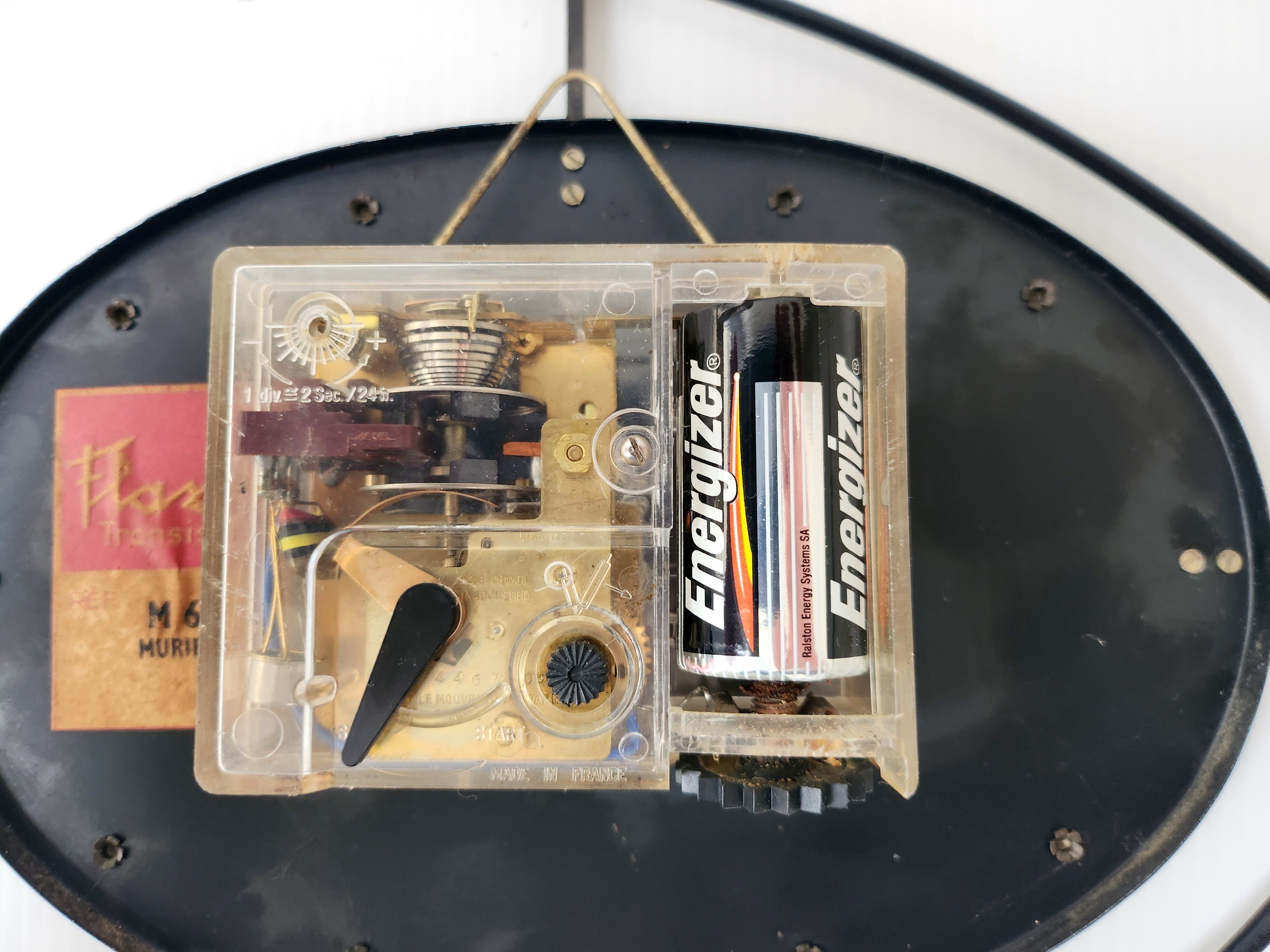 Vintage Flash Transistor Wall Clock 1950