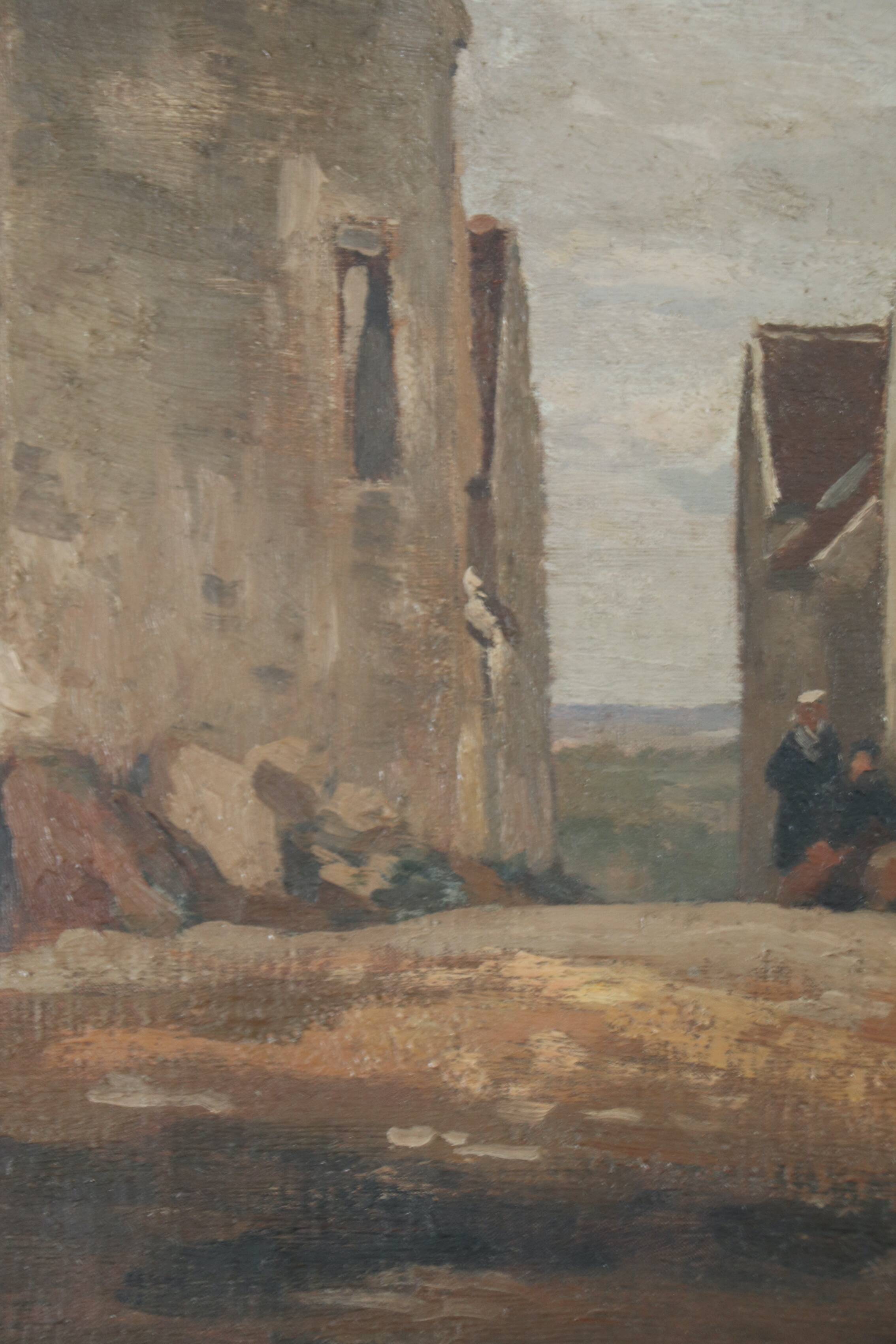 Oil on canvas, Brittany, Breton school, HR, 19th century
