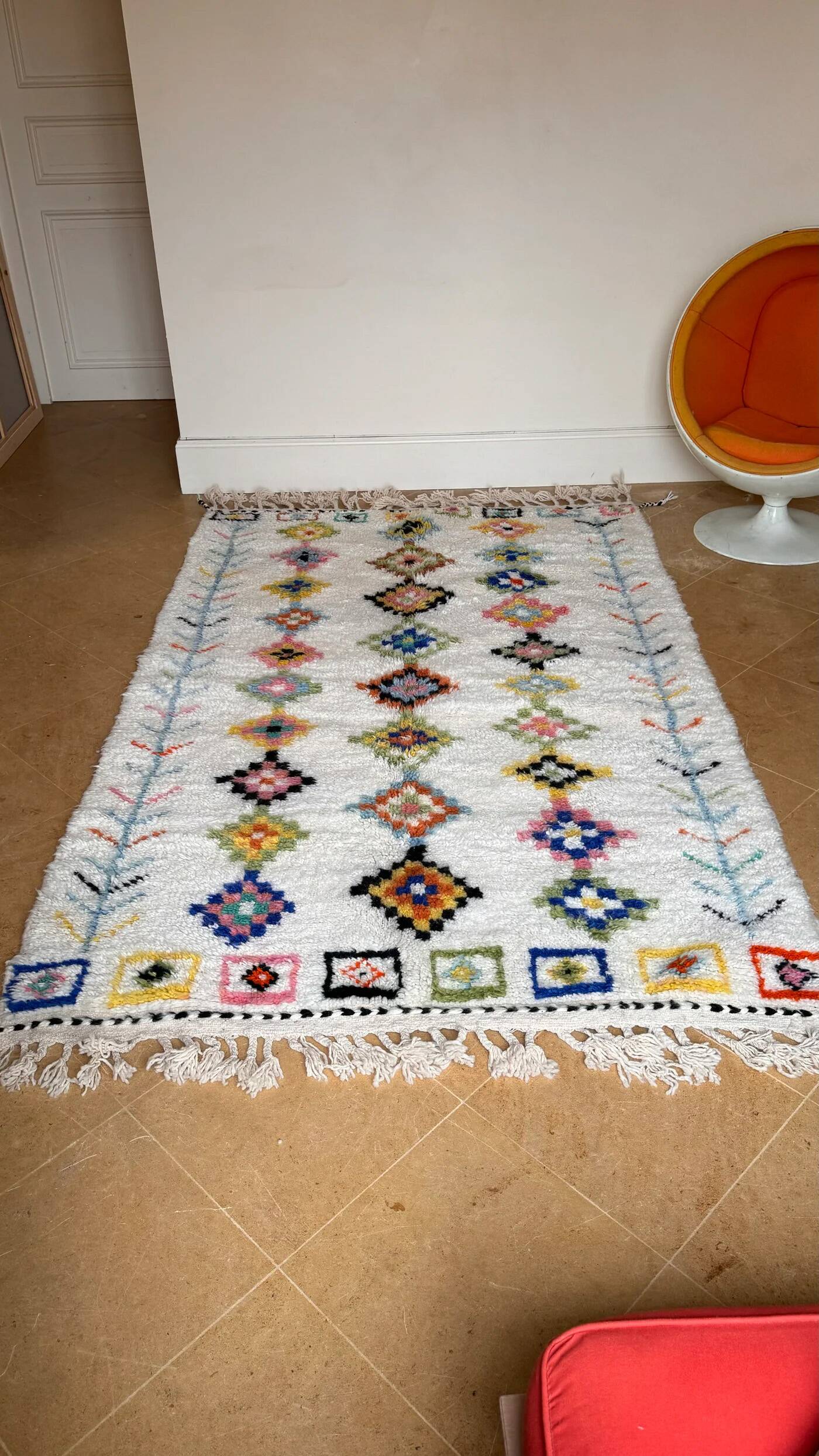Berber rug Beni Ouarain 248 x 157 cm "Hadia"