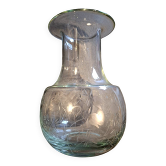 Vintage engraved vase