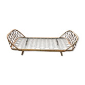 Lit corbeille rotin pliable