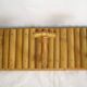 1950s bamboo rattan wall coat rack
