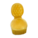 Fauteuil velours or capitonné- style Napoléon III