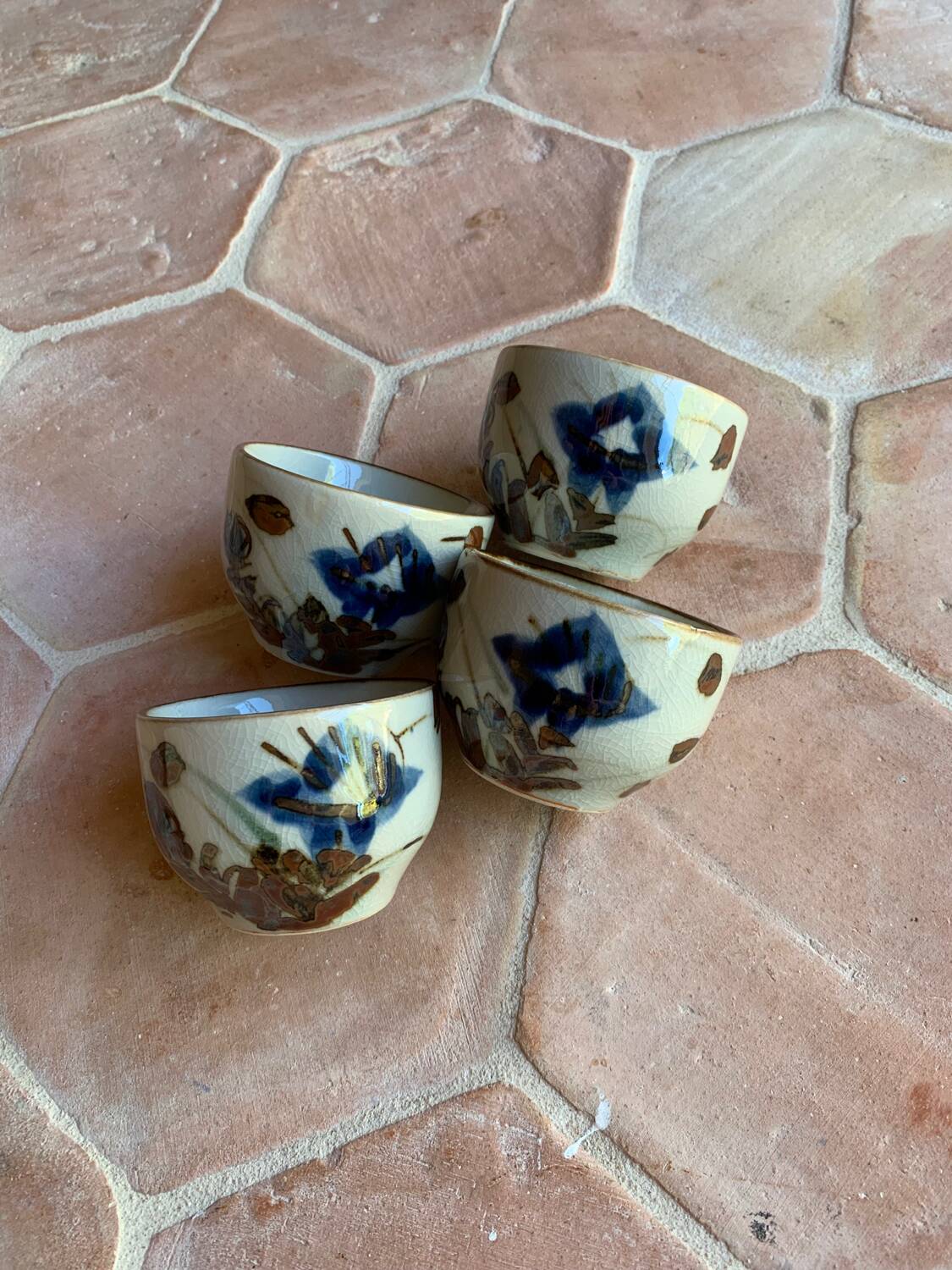 Lot of artisanal Chinese coffee/tea cups