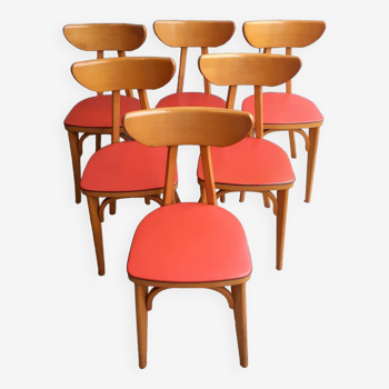 Set of 6 luterma "banana" chairs