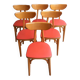 Lot de 6 chaises luterma "banane "