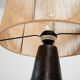 1970s dark glazed ceramic Danish lamp