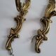 Antique Pair of Louis XV Style Gilt Metal Wall Sconces