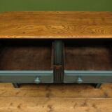 Vintage blue painted Ercol sideboard