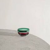 Vintage Italian Mid Century Glass Bowl Fulvio by Bianconi for Venini, 1950s