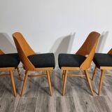 Dining Chairs by Radomir Hoffman for Ton, 1950s, Set of 4