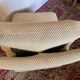 Vintage Swann armchair in textured beige fabric – 1970s