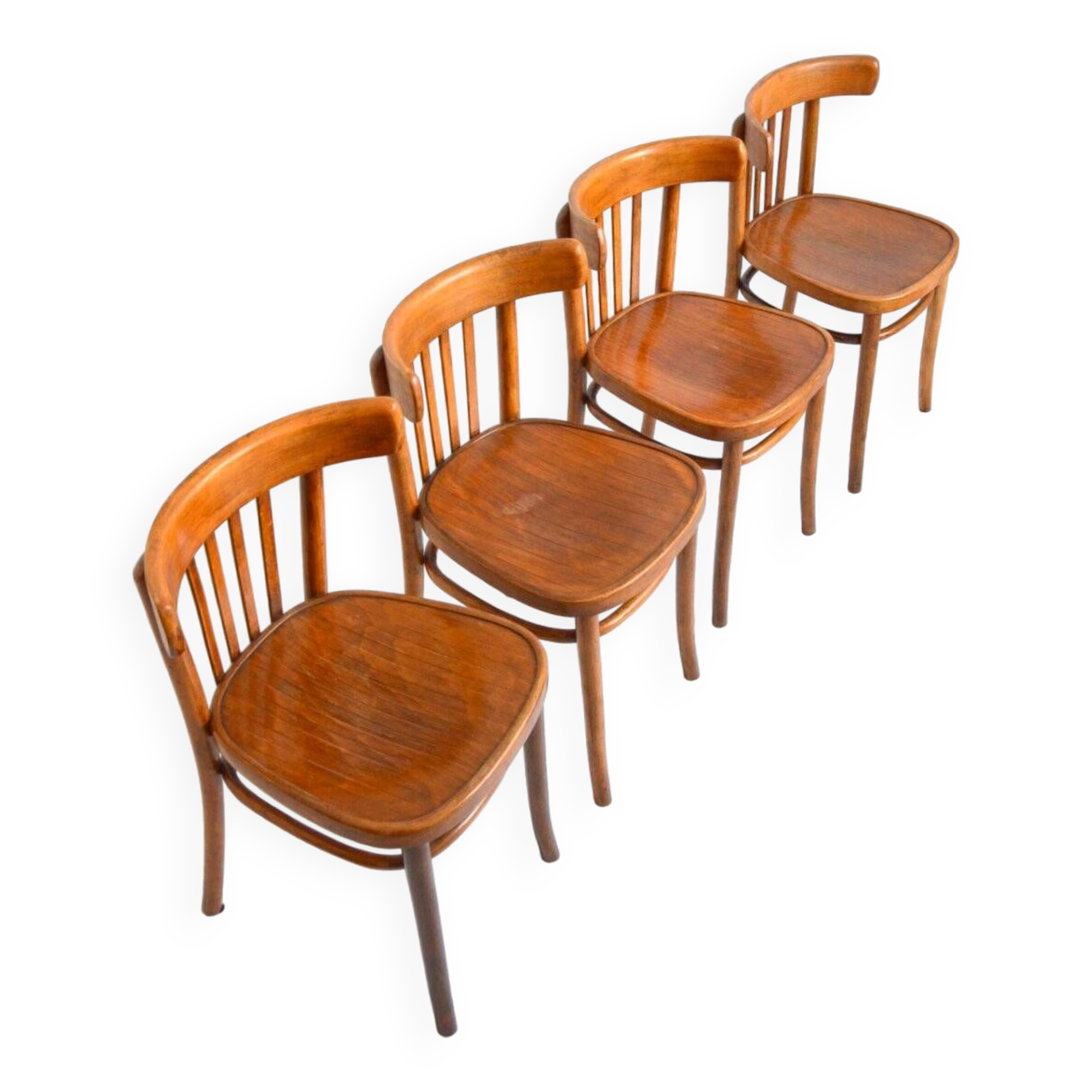 4 Thonet bistro chairs 1950s