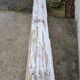 Old bench limed in white