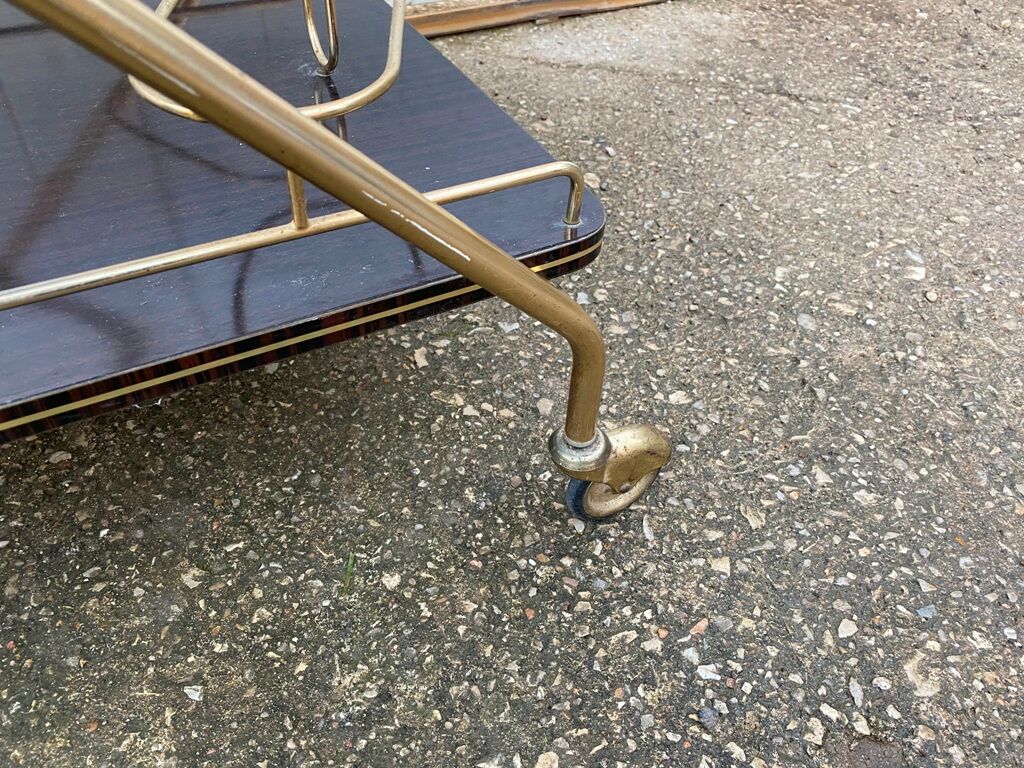 Furniture serving rolling bar 60s