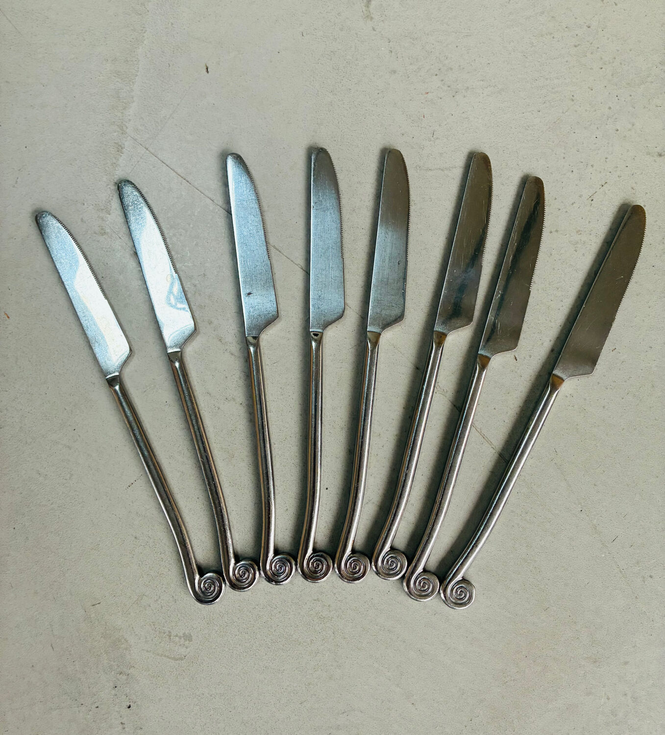 Spiral cutlery Geneviève Lethu for 8 people