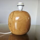 Elm lamp, French work, 70s-80s