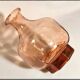 Art Deco Rosaline Glass Carafe with Octagonal Pink Glass Carafe Stopper