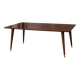 Table vintage extensible années 60 en formica effet palissandre scandinave