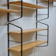 Etagère bibliothèque modulable murale 1970