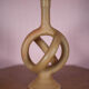 Vase terre cuite brutaliste