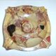 Art Deco marble ashtray signed Quercia 16.5 cm accessory cigar humidor