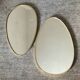 Pair of vintage free-form mirrors from the 60s and 70s