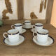 Coffee service CH. Field Haviland Limoges - 5 cups + saucers