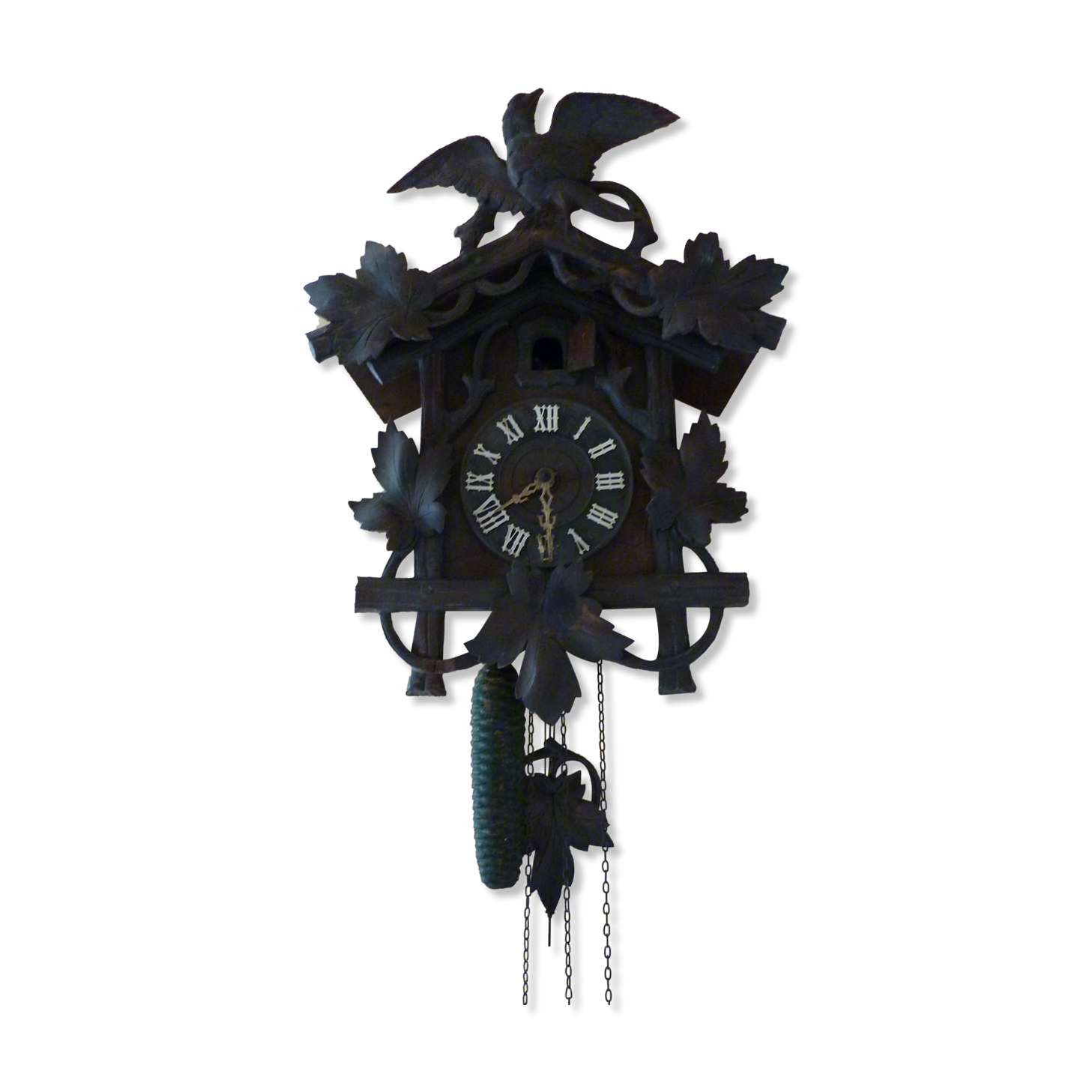 Pendule à Coucou Maison de la Forêt-Noire avec buveurs de bière et Roue