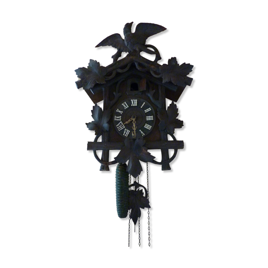 Horloge Coucou Forêt Noire Bois - Décor Mural Antique - Sonnerie Traditionnelle